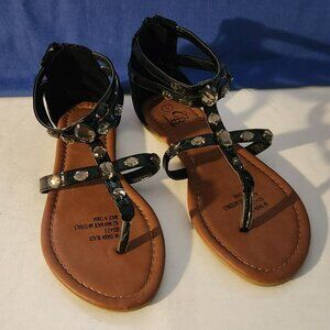 Carolina Bay sandals sz 1 black NWOB